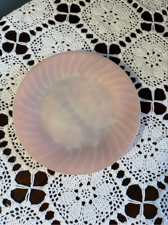 Anchor Hocking Other - Vintage Fire King Pink Swirl Dinner Plate